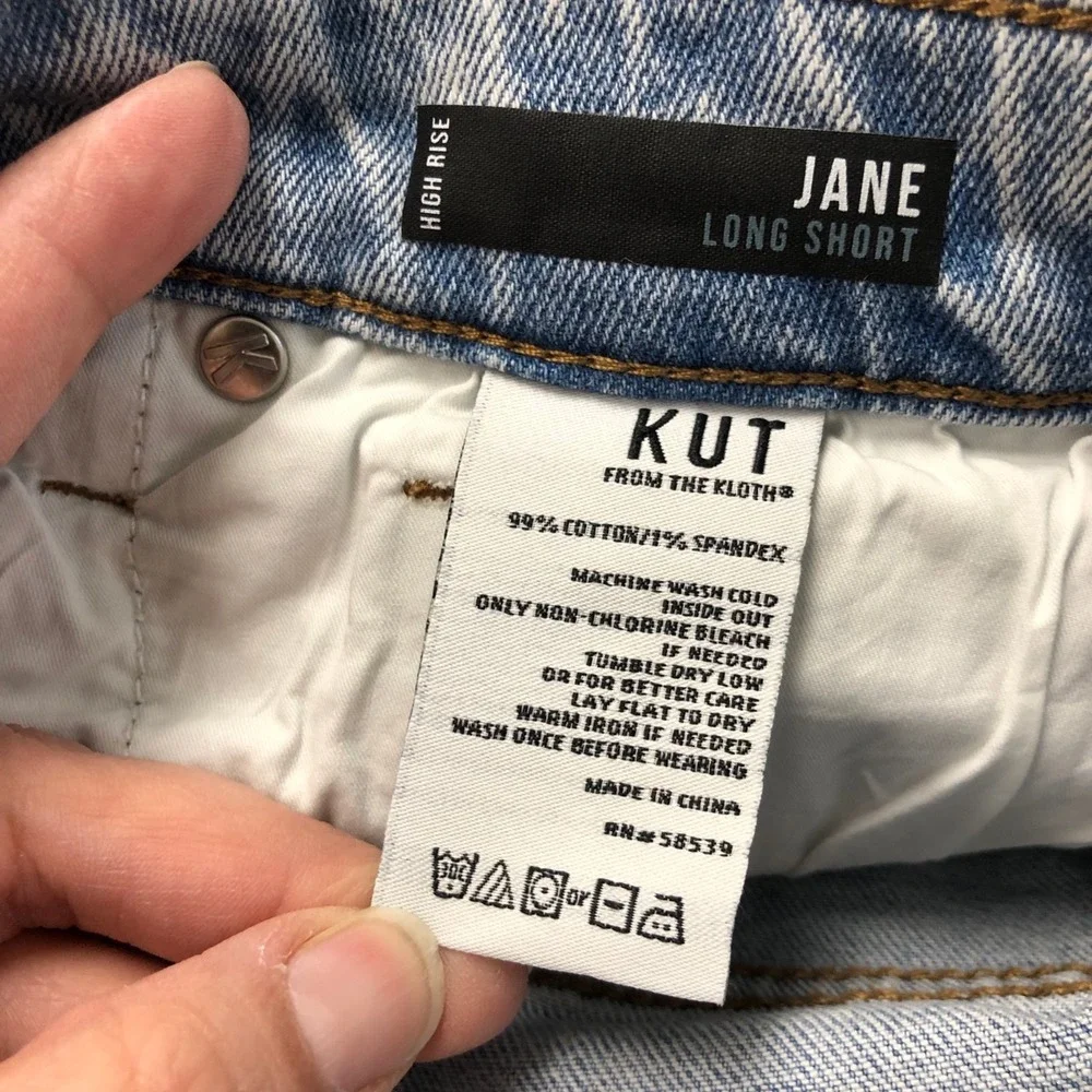Kut From The‎ Kloth Jane Long Short High Rise Womens 0 Denim Cut Off Festival